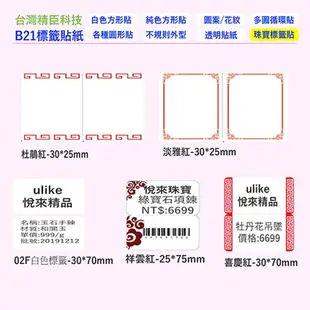 精臣 B21/B21S 拾光 專用標籤紙 標籤機 專用標籤紙 原廠標籤貼紙 台灣總代理公司貨