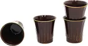 Mino Ware Japanese Style Cafe Series Teacup Granada AME, Set of 4