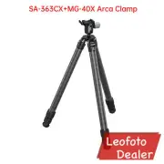 Leofoto SA-363CX+MG-40X Arca Clamp Outdoors Tripod with Ball Head