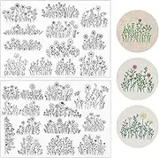 26 Piece Stick and Stitch Embroidery Paper - Water Soluble Patterns, Sewing Stabilizers, Adhesive Transfer Paper for Hand Sewing Beginners