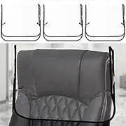 4Pcs Salon Chair Cover Clear Plastic Salon Chair Protectors Reusable Salon Seat Covers Clear Chair Back Covers Waterproof Salon Chair Covers Protectors for Most Standard Salon Chairs (Black)