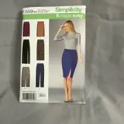 Simplicity 1559 Misses' Slim Pants and Skirts Sewing Pattern Size 8-14