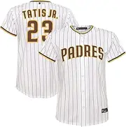 Outerstuff Fernando Tatis Jr. San Diego Padres White Stripes Youth 8-20 Home Player Jersey