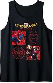 [Marvel] Spider-Man Homecoming Iron Man Symbol Panels Tank Top
