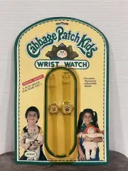 VINTAGE 1983 CABBAGE PATCH KIDS And Doll Yellow WRIST WATCH W/ Warranty