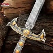 Handmade Knights Templar Sword – Medieval Crusader with Scabbard