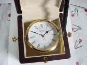 Seiko QHG607BLH Clock Cherry Color Wood Box Dial Roman Numerals