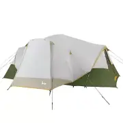 10-Person Hybrid Dome Tent 3-Room W/Full Fly & Front Vestibule Weather-resistant