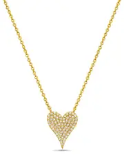 Forever Creations 14K 0.25 ct. tw. Diamond Heart Necklace