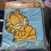 Garfield the Cat Child's Poncho with Hood Vinyl New Sealed Blue 1999