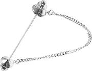 [LALADEFIEE] Fashionable Brooch Pin Collar Bar for Men Necktie Pin Chain Men's Tie Elegant Collar for Shirts