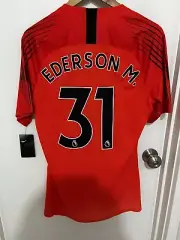 Manchester City 18/19 GK Ederson BNWT Large Player Version