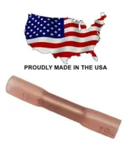 MVP 50 Red 18-22 AWG Heat Shrink Butt Splice Primary Wire Connector Terminals