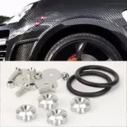 Silver Stabilizer Quick Release Secure Kit For Honda Front Rear Bumper Fender (for: Honda Civic)