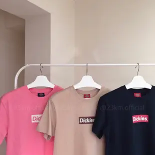 23公里 韓國代購 DICKIES 方格短袖 BOX LOGO TEE 海軍藍 奶茶 灰 粉紅 方塊 預購 上衣 衣服