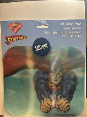 SUPERMAN Mouse Pad Lenticular Motion by Fellowes 1996 NEW & RARE!!!