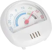 Refrigerator Freezer Thermometer Large Dial Accurate Temperature Measurement Easy Read Measurement Essential Kitchen Tool ABS Plastic Red Yellow White 6.5cm 30g (White)