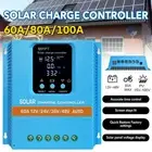60-100A MPPT Solar Charge Controller 12-48V Battery Intelligent Regulator Smart