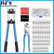 Crimping Tool Kit Assortment Cable Lug Crimper Wire Plug Pliers Battery Terminal