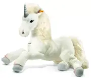 New Steiff Germany Large White Stuffed Starly Unicorn