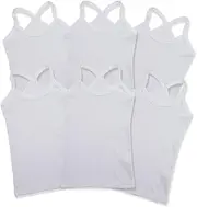 [Mocolerno] 6-Pack Soft Girls Dance Tank Tops Scoop Neck Undershirts Cotton Cami