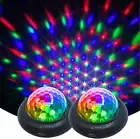 Disco Party Light Night, 2 in 1 Flashes with Music Multicolor Mini Ball