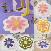 Daisy Imitation Cashmere Carpet Ultra Soft Absorbent Bath Mat Home Decoration