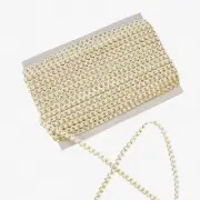 Golden Scroll Lace Trim - 21 Yards of 6mm Gimp Braid, Perfect for DIY Jewelry, P