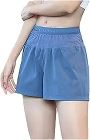 [Letuwj] Summer Sports Shorts Girls Quick-Drying Breathable Slim False Two-Piece Shorts