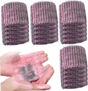 With Soap Set Of 20 Steel Wool Soap Pad For Cleaning Pre-Soaked Pots Effective Cleaning Pads Metal Scouring Pads Scratch Silver
