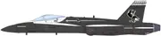 Platz 1/144 Royal Australian Air Force Fighter F / A-18A Hornet Black Magpie Royal Australian Air Force 100th Anniversary Painter (Set of 2) Plastic M