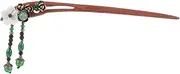 WOFASHPURET Elegant Wooden Hair Stick with Flower Tassel Vintage Chinese Hair Chopsticks for Women for Buns present for Special Occasions