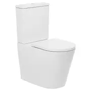 Johnson Suisse Venezia Raised Comfort Height, Rimless Back To Wall Toilet Suite