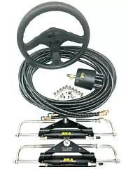 Twin Hydraulic Outboard Motor Steering Kit To Suit Engines up to 150HP