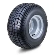 WANDA Golf Cart Tire Wheel Assembly 215/60-8 4-Ply w/4 Lugs on 4" PCD Silver Rim