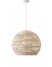 [Lexi Lighting] Adasha Rattan Pendant Light Natural