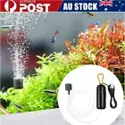USB Fish Tank Oxygen Air Pump Ultra Quiet Aquarium Oxygenator Aerator w/ Buckle