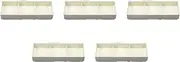 Set of 5, Senju Bento Box, 3 Compartments, Light Wood, Inside Light Cream [Shokado]