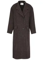 Isabel Marant étoile Sabine Wool Tweed Coat - Brown - 6 6