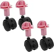 Totority 4 Pcs Swivel Caster Wheels for Cat Cages Replacement Wheels for Easy Mobility and Flexible Setup Secure and Stable Design for Pet Crates and Luggage