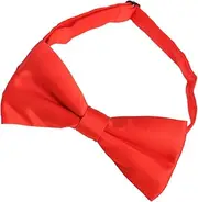 [SAFIGLE] Bright Red Pre Tied Bowtie for to Neck for Weddings Graduations and Formal Events Classic Formal Bowtie