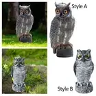 Owl Decoy Scare Squirrels, Fake Bird Owl Scarecrow Decoy,
