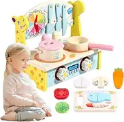 Kitchen Toys for Toddler | Multifunctional Toddler Playset Pretend Play Toys | Versatile Kids Cooking Set Chef Pretend Play Set for Children Boys Girls