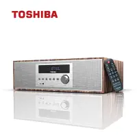 在飛比找Yahoo奇摩購物中心優惠-TOSHIBA 復古風CD藍牙床頭音響-TY-CWU700