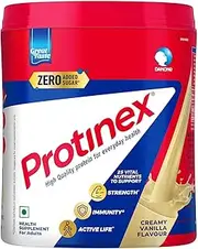 Pro.tinex Health Supplement And Nutritional Protein Mix For Adults-(Creamy Vanilla, 400 Gms, Jar) with 25 Vital Nutrients to Support Strength, Immunity & Active Life