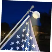 Solar Flag Pole Light 3000K, Flagpole Solar Light for 1-1.5 in Warm Light/White