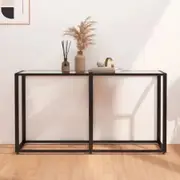 Console Table Transparent 140x35x75.5cm Tempered Glass