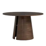 Modern Furniture OKARA Round Dining Table 120cm - Walnut