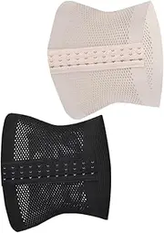 [Baluue] 2Pcs Maternity Waist Belt Slimming Corset Belt for Postpartum Support Breathable Abdominal Wraps XXL Black Light Apricot Comfortable Durable for Mothers