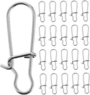 BESPORTBLE Daily Use Fishing Snaps 100pcs Professional Fishing Lock Snaps Clips for Angling Gear